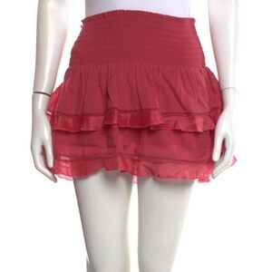 Isabel Marant Étoile Rose pink ruffle skirt